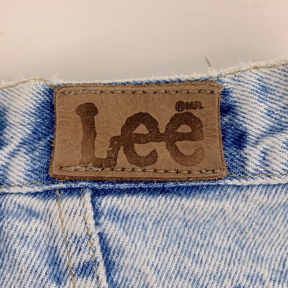 Vintage Lee Light wash denim tapered Jeans Size 7 medium Cotton Retro - Picture 4 of 16